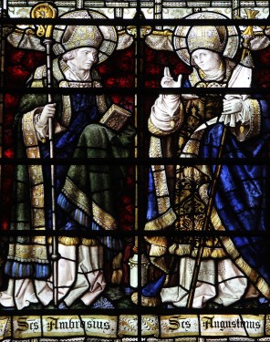 밀라노의 성 암브로시오와 히포의 성 아우구스티노_photo by Fr James Bradley_in the Cathedral and Abbey Church of St Alban in St Albans_England.jpg